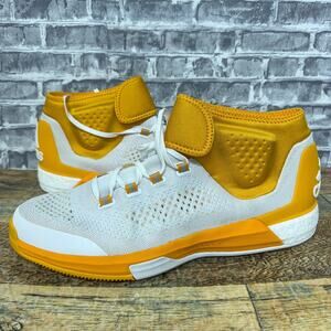 Adidas SM Crazylight Boost P White Yellow Basketball Shoes Q16864 Mens Size 17